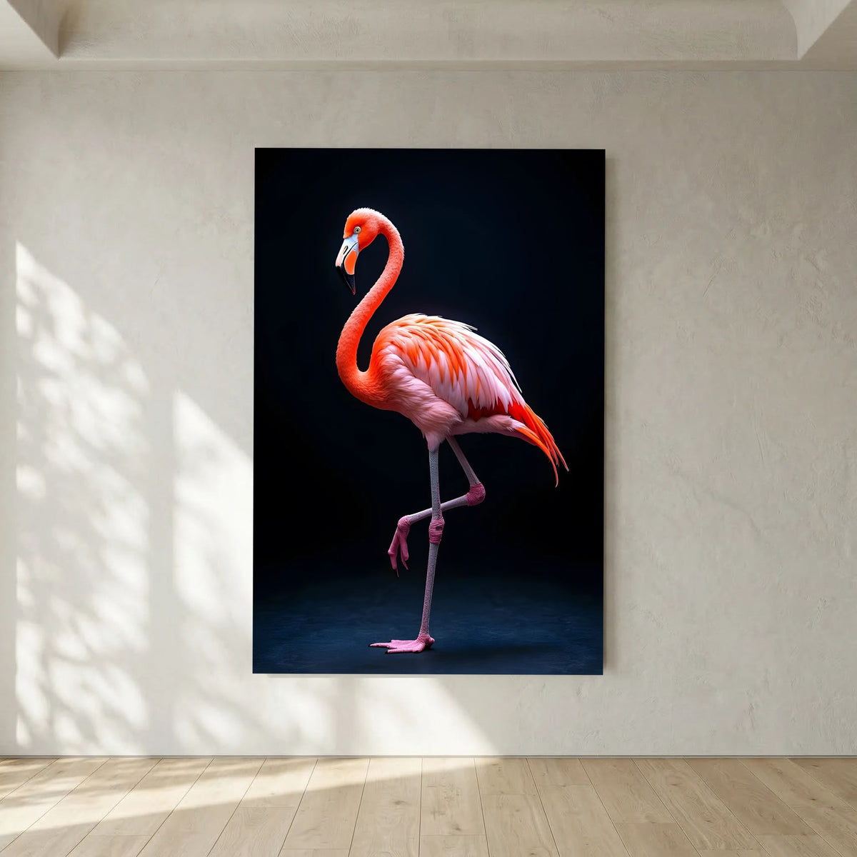 Stunning Picture Of A flamingo Minimalist Wall Canvas