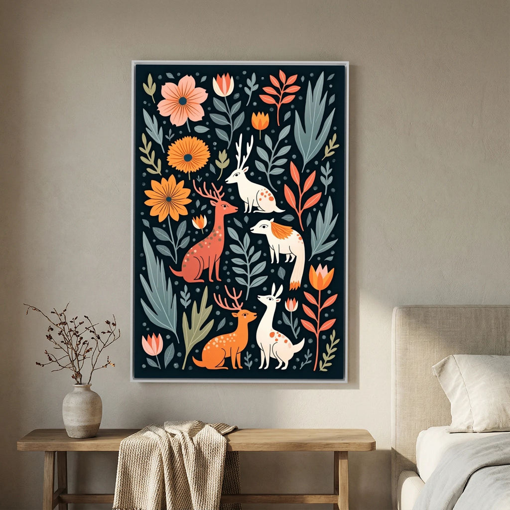 Abstract Forest Animals