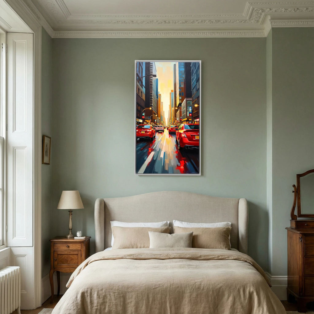 Vibrant Brooklyn Street Scene Canvas Wall Art