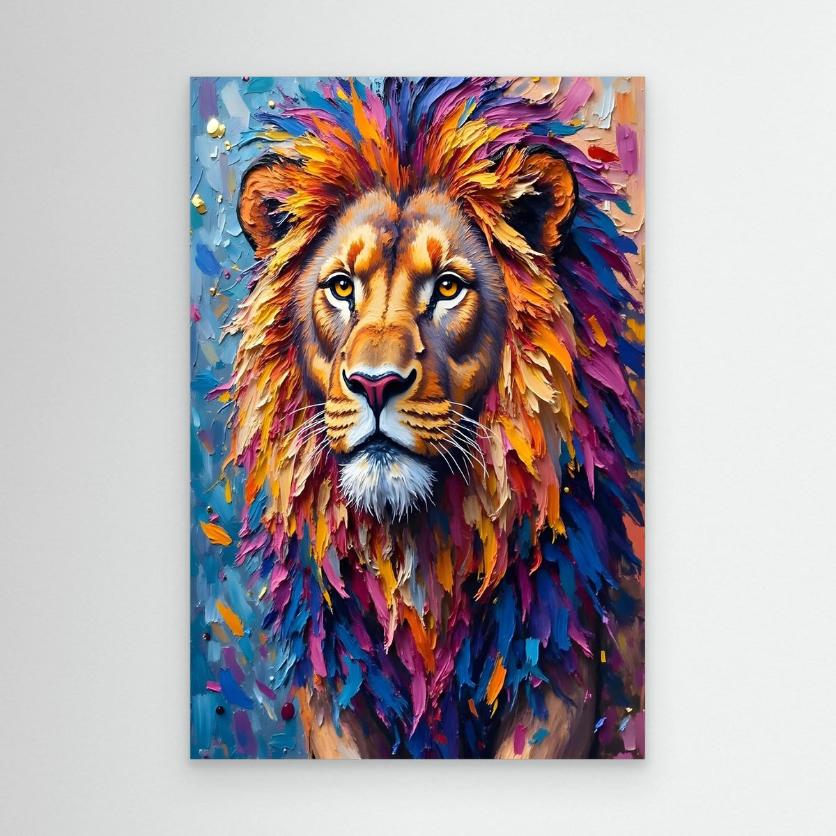 Lions Stare Oil Style