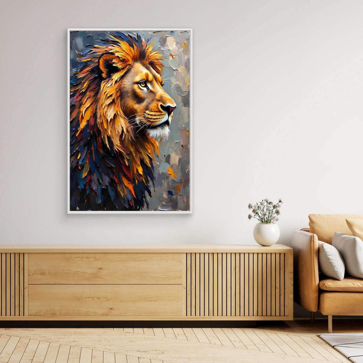 Lion's Mane Digital Oil Style