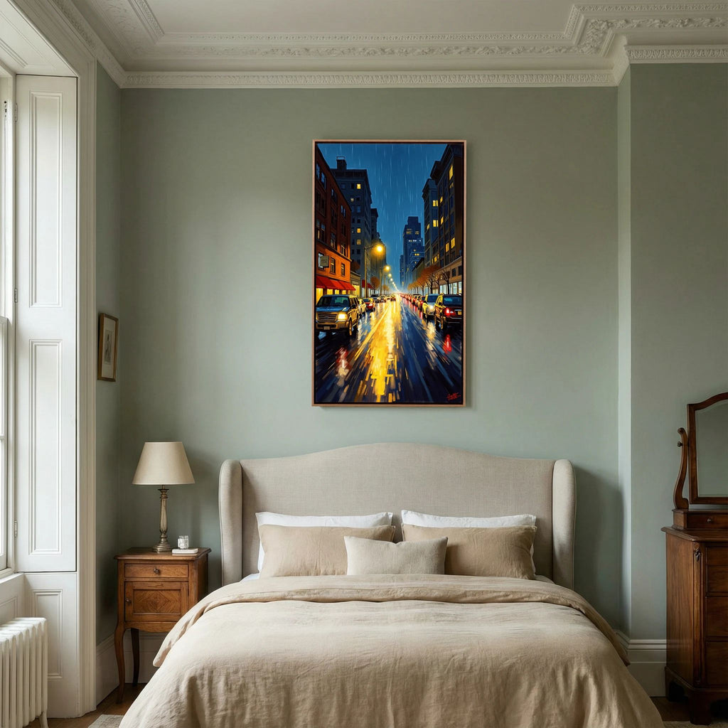 Brooklyn By Night Canvas Wall Art
