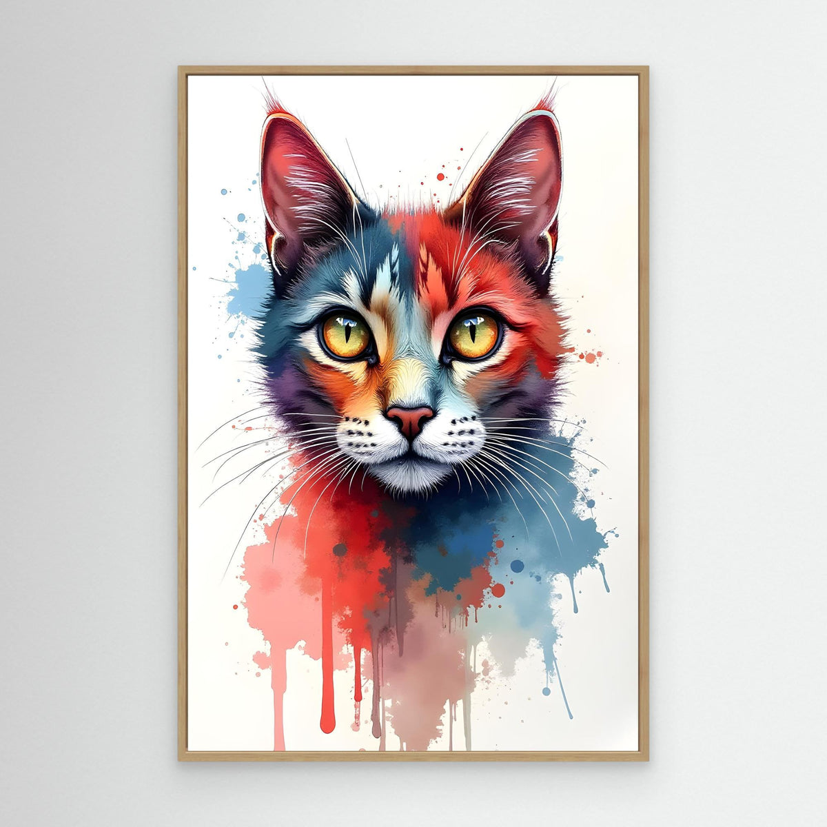Abstract Cat Minimalist Ink Style