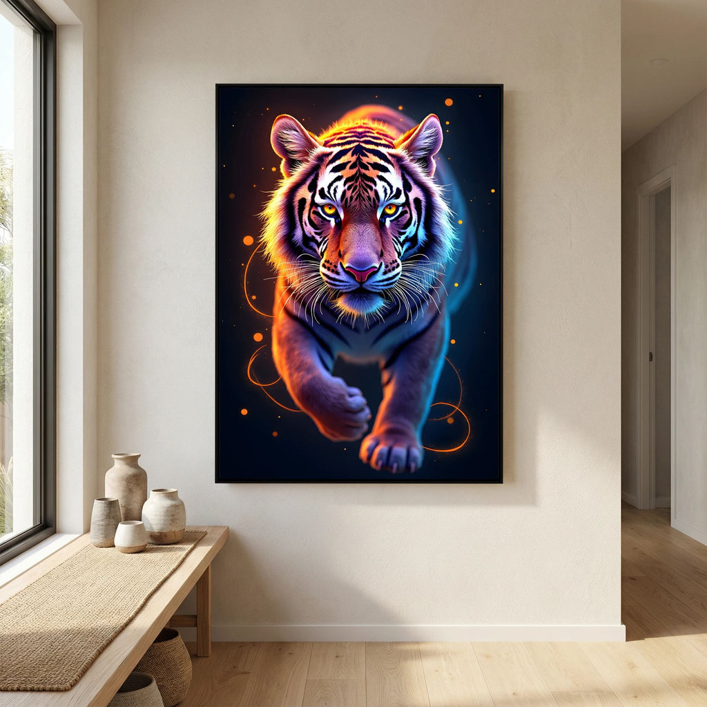 Abstract Tiger Minimalist Canvas Print