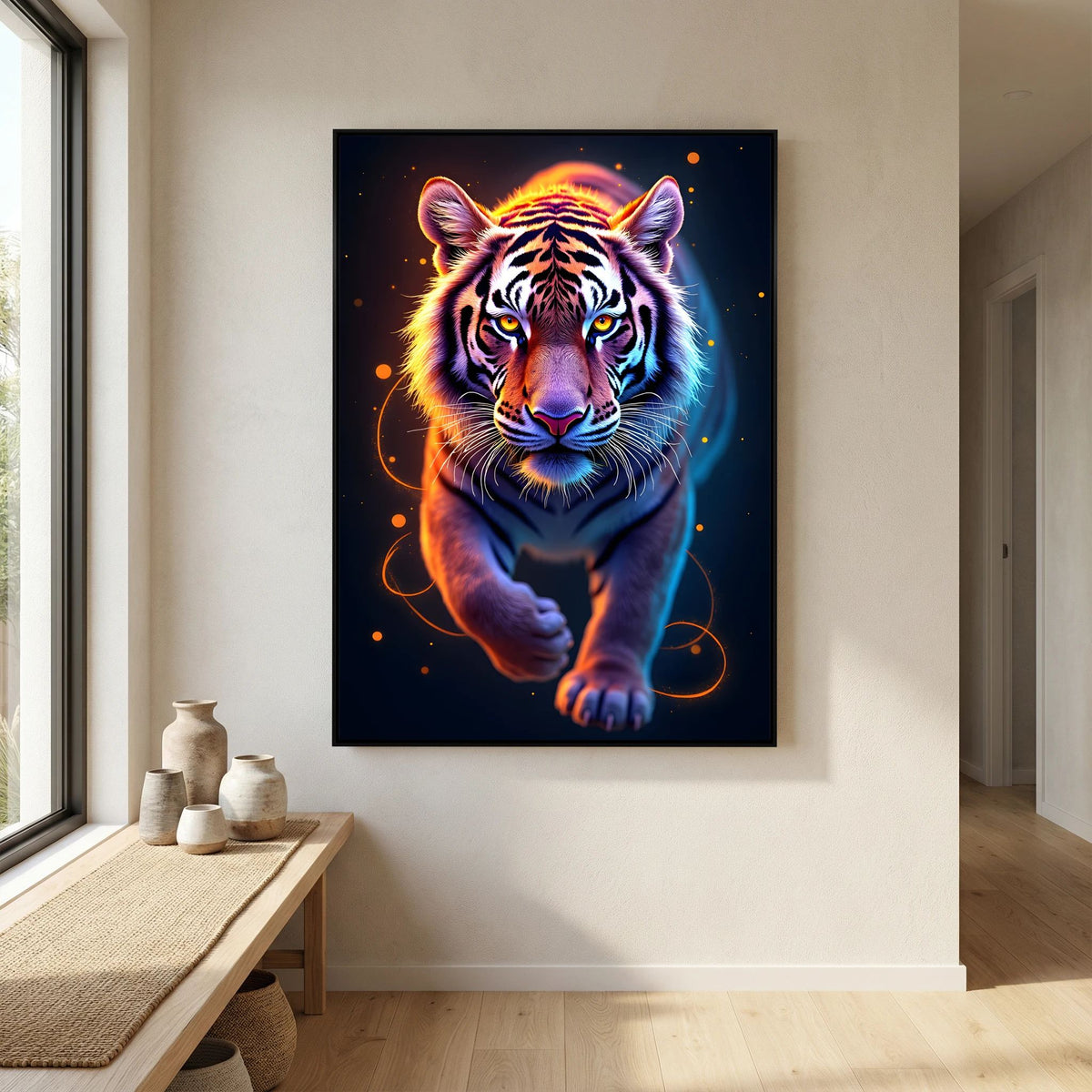 Abstract Tiger Minimalist Canvas Print
