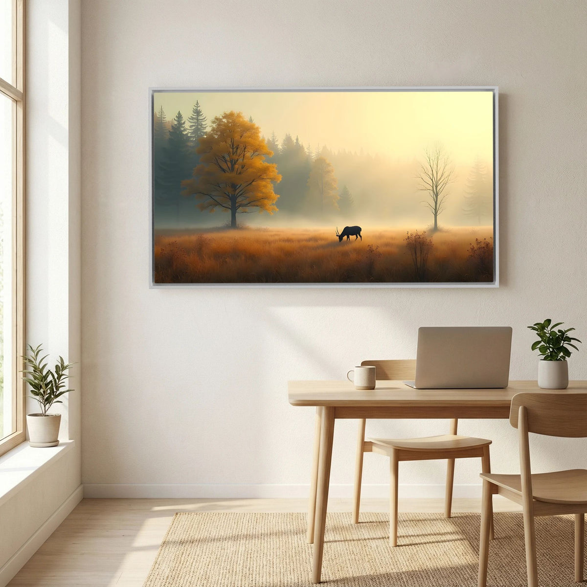 Serenity At Autumn Canvas Wall Art Ready To Hang