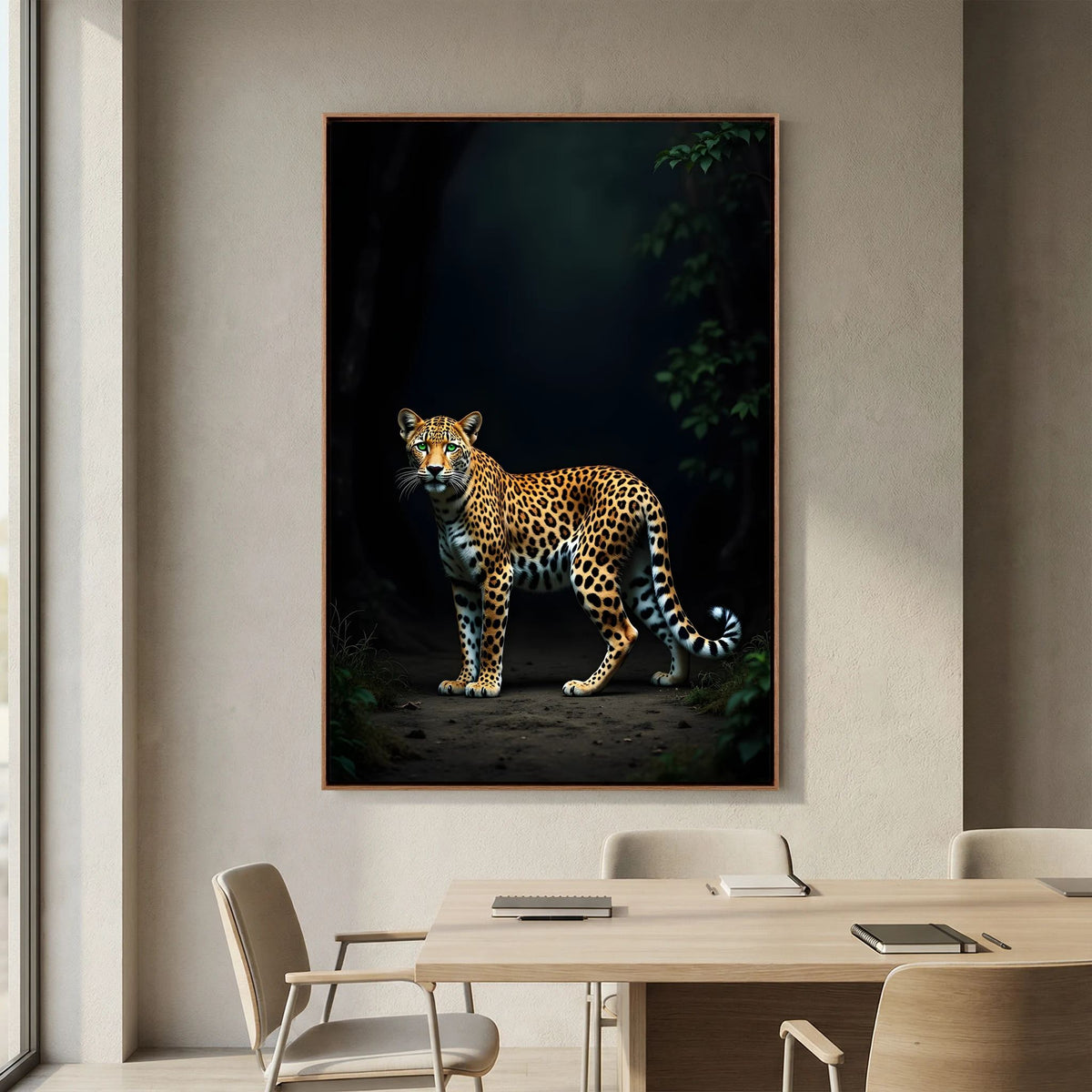 Leopard Canvas Wall Art Minimalist Wall Decor 