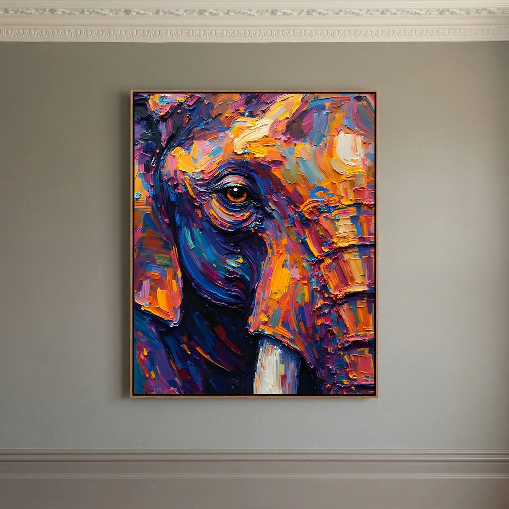 Elephants Eye Oil Style Canvas