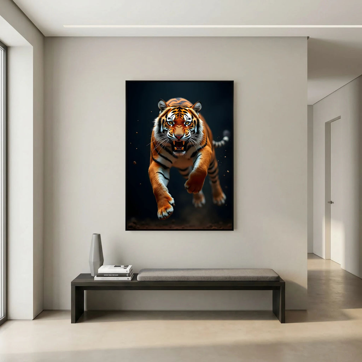 Tiger In Abstract Style Canvas