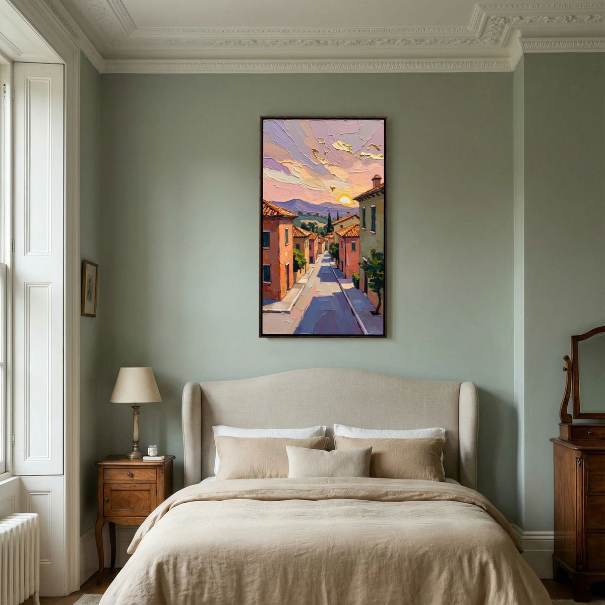 Abstract Street Scene Oil Style Wall Art