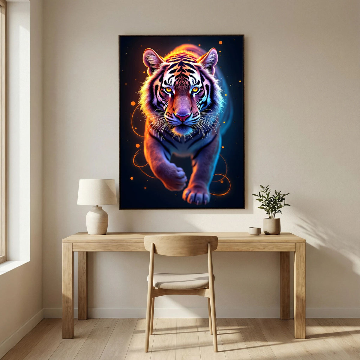 Abstract Tiger Minimalist Canvas Print