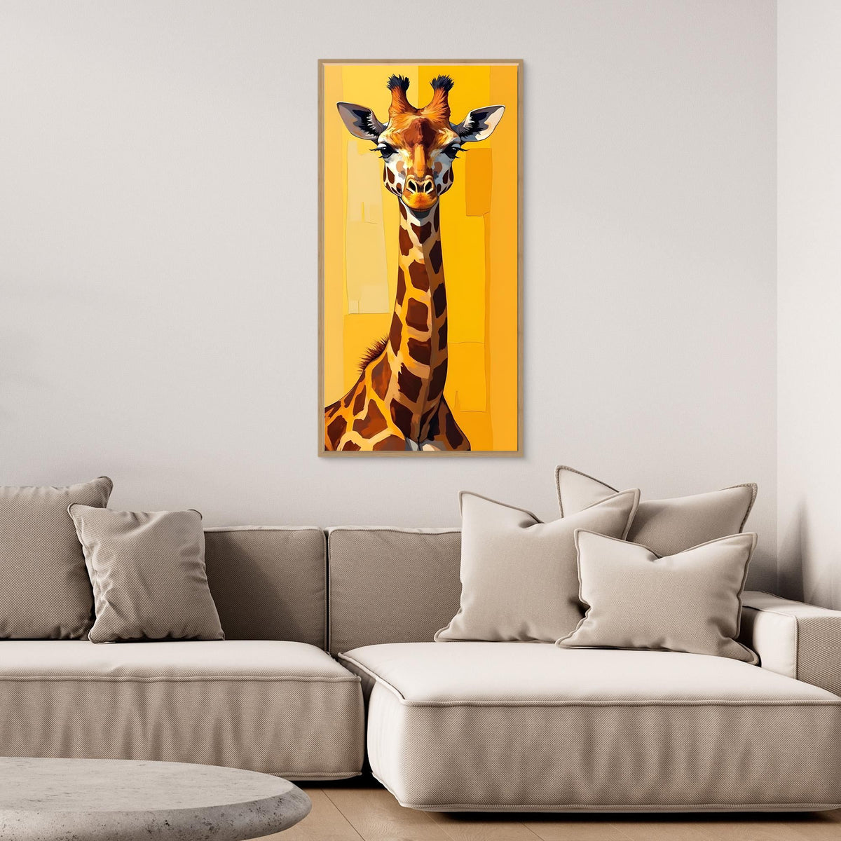 Digital Art Lone Giraffe
