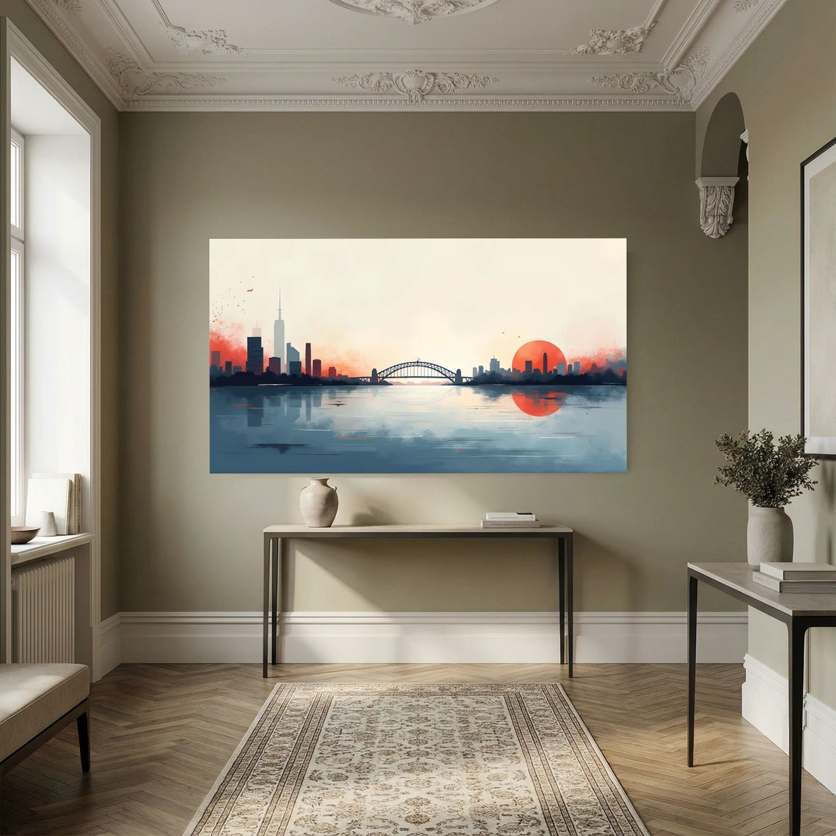 Sydney Harbour Bridge Abstract Sunset