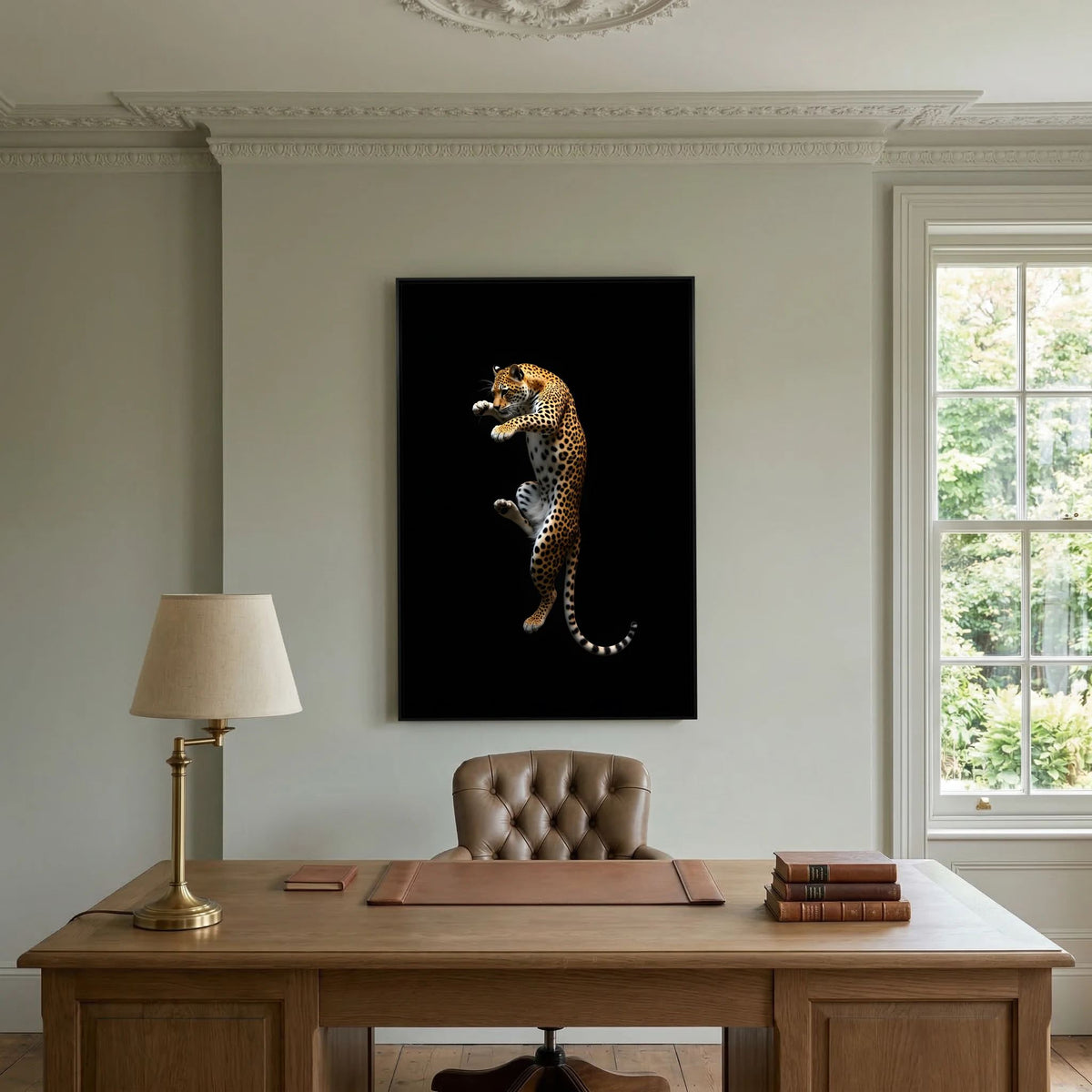Minimalist Leopard Canvas Print 