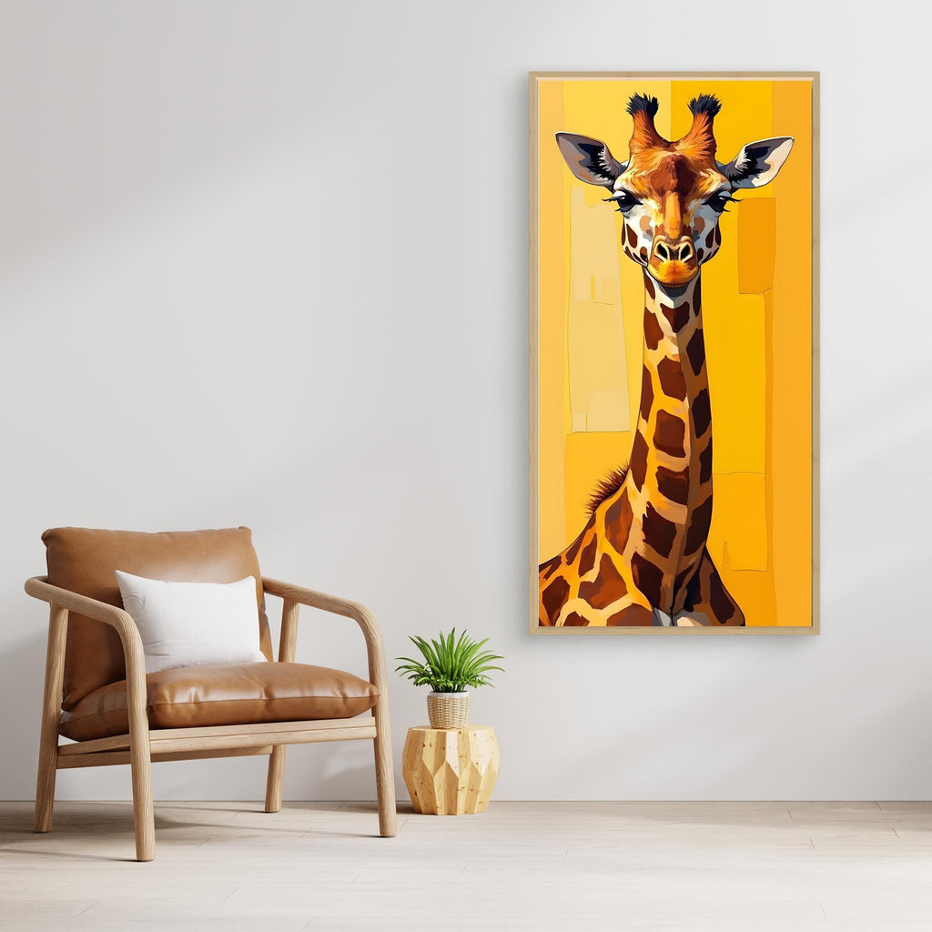 Digital Art Lone Giraffe