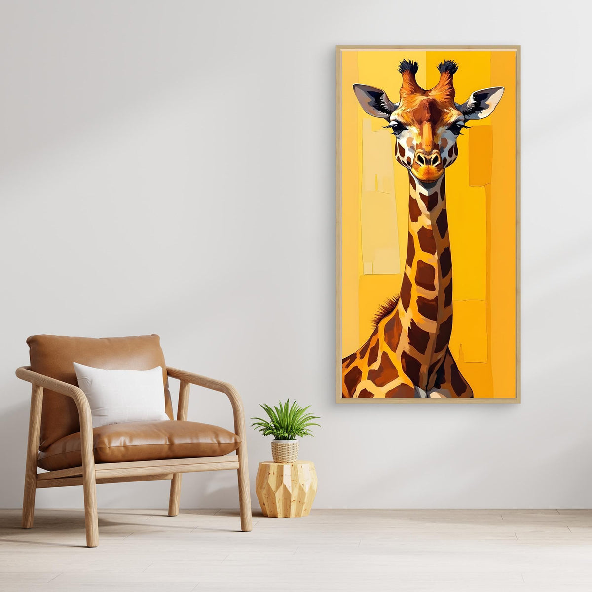 Digital Art Lone Giraffe