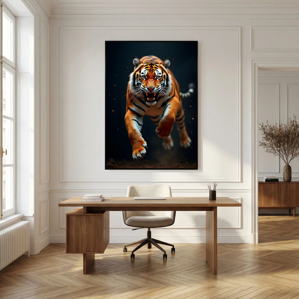 Tiger In Abstract Style Canvas