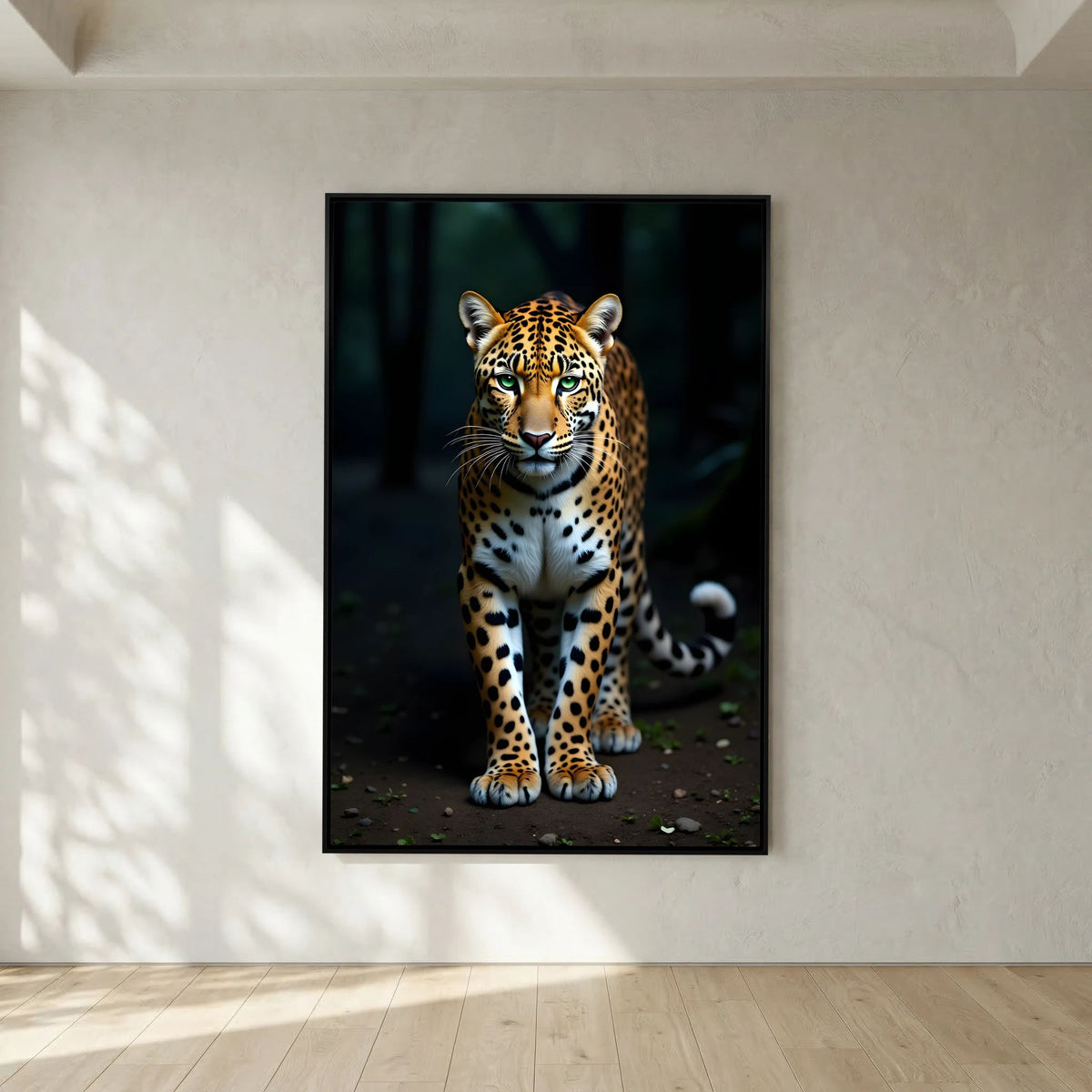 Leopard Minimalist Wall Art Canvas Print