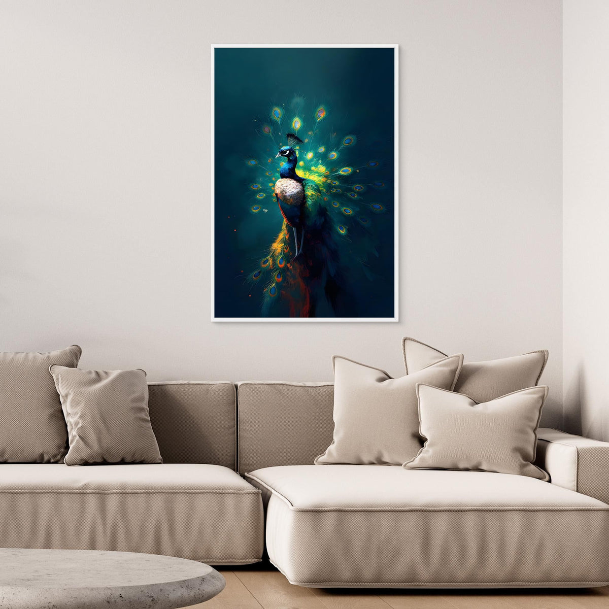 Abstract Digital Art Peacock