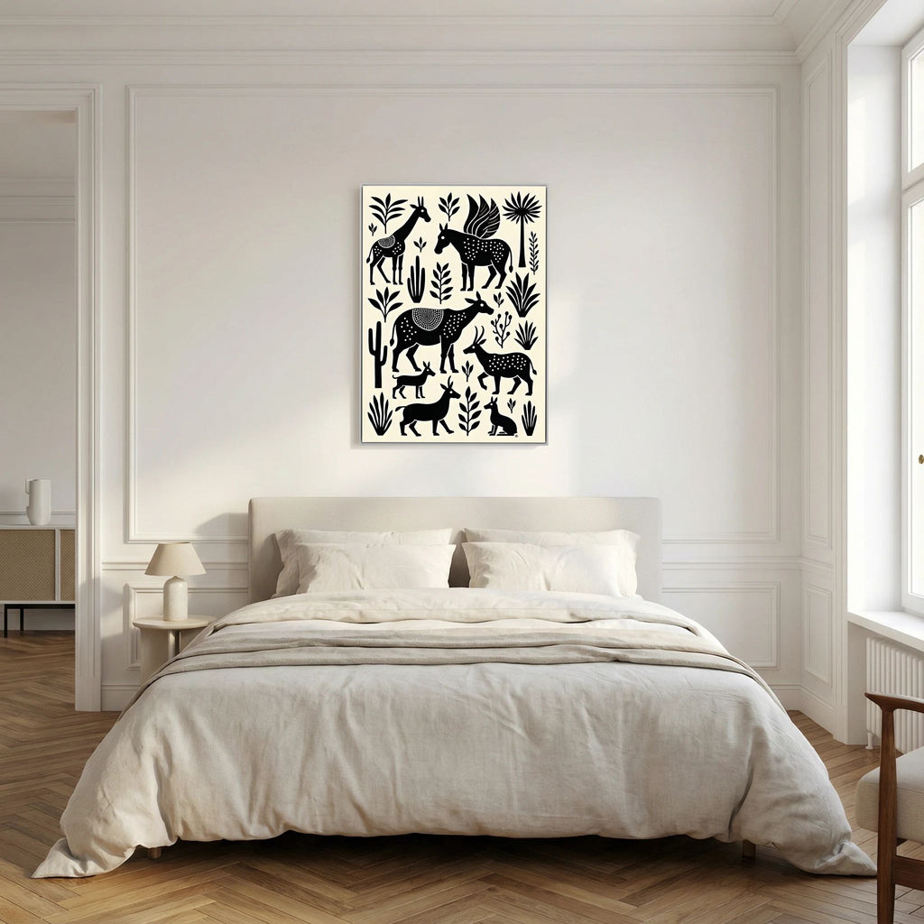 Mystical Planes Animals Canvas Wall art