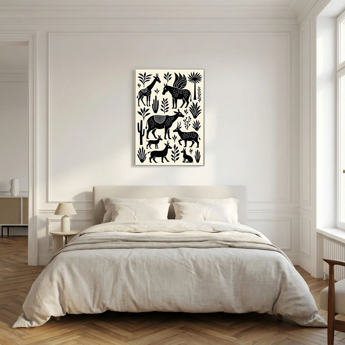 Mystical Planes Animals Canvas Wall art