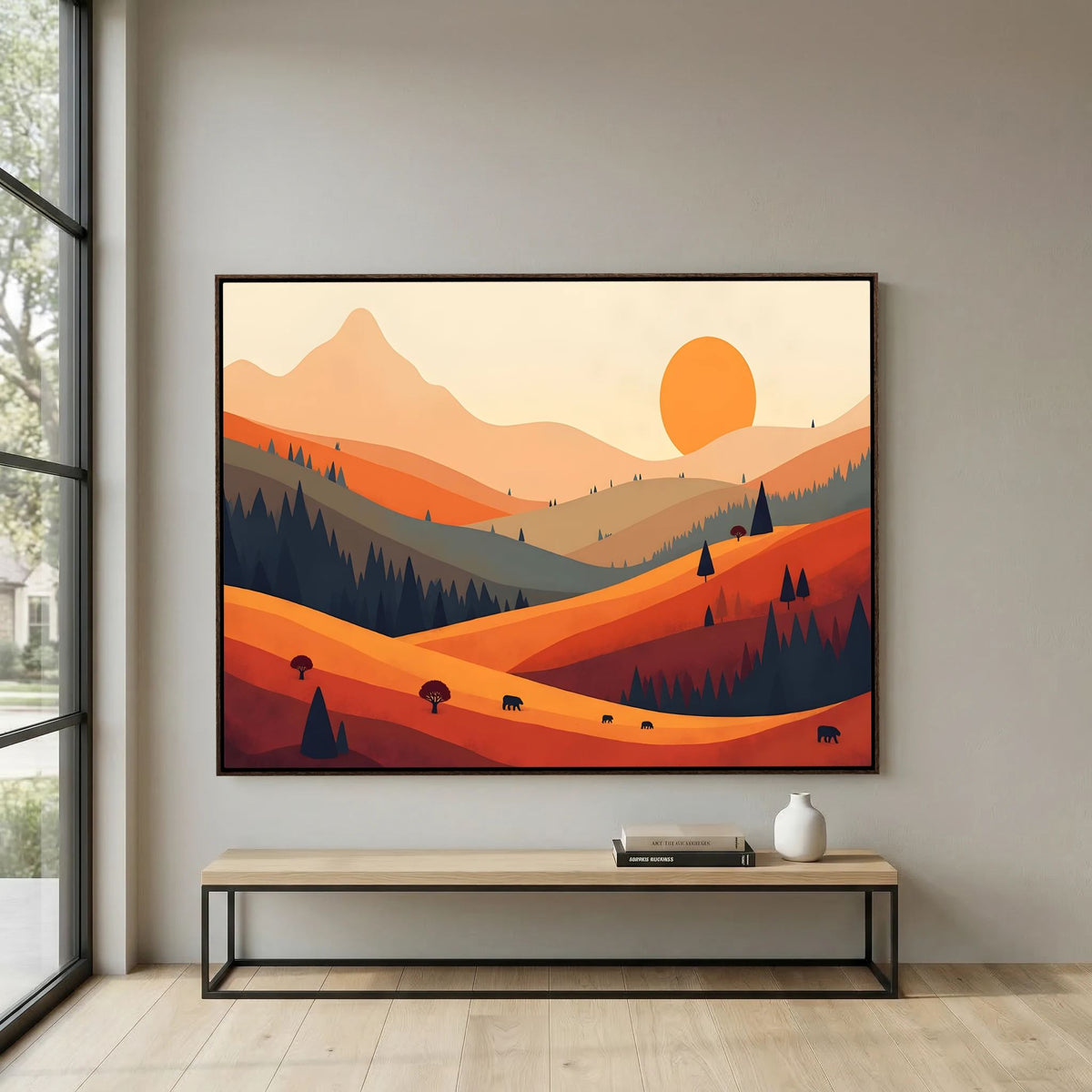 Bears On The Autumn Plains 