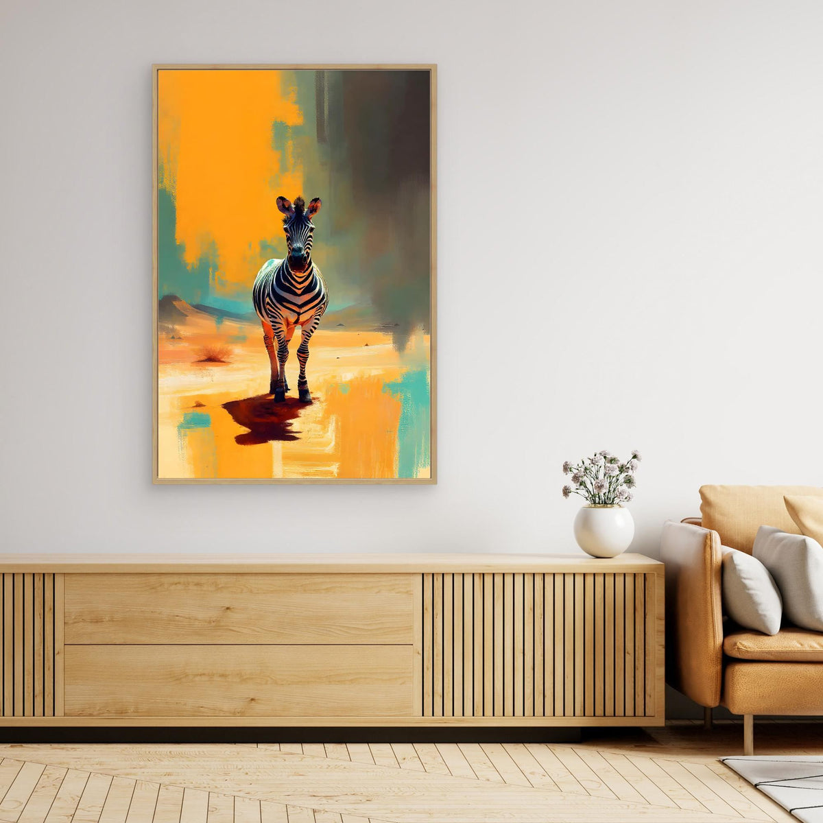 Lone Zebra Digital Art