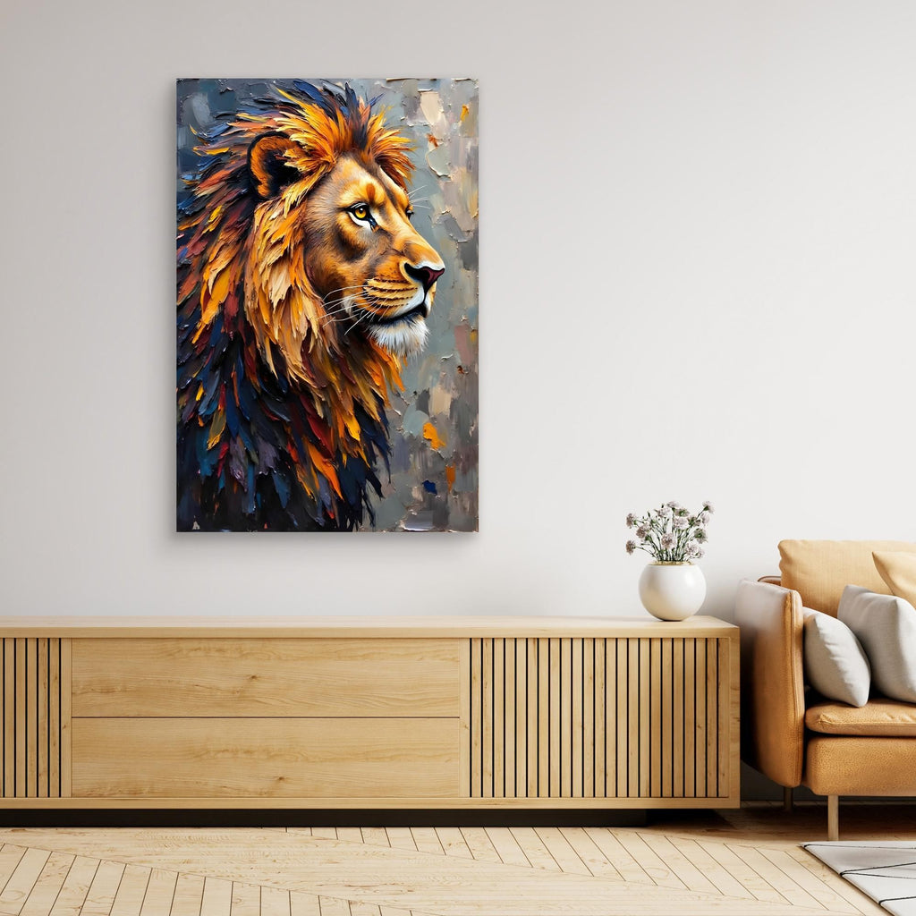 Lion's Mane Digital Oil Style