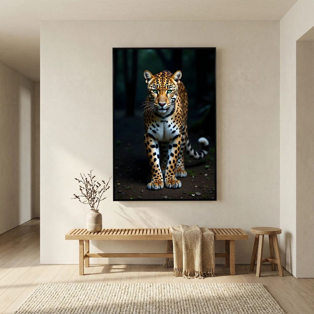 Leopard Minimalist Wall Art Canvas Print