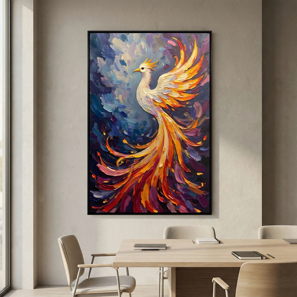 Pheonix Abstract Oil Style Minimalist Wall Decor