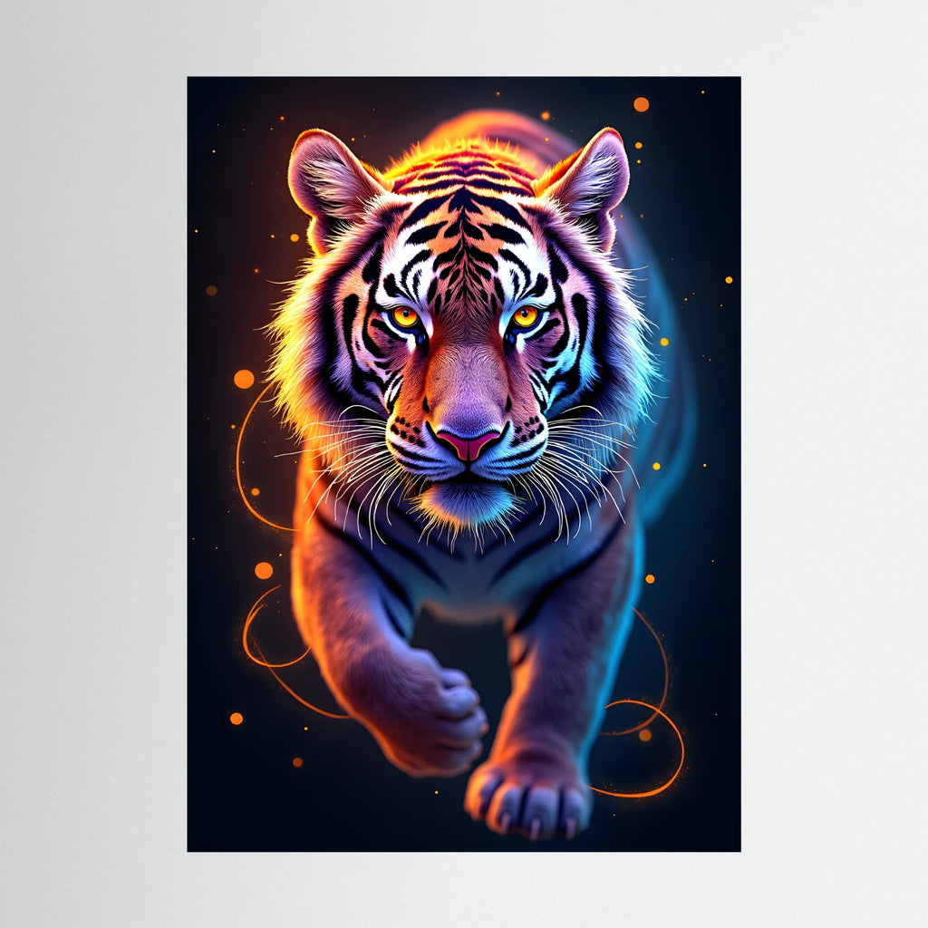 Abstract Tiger Minimalist Canvas Print
