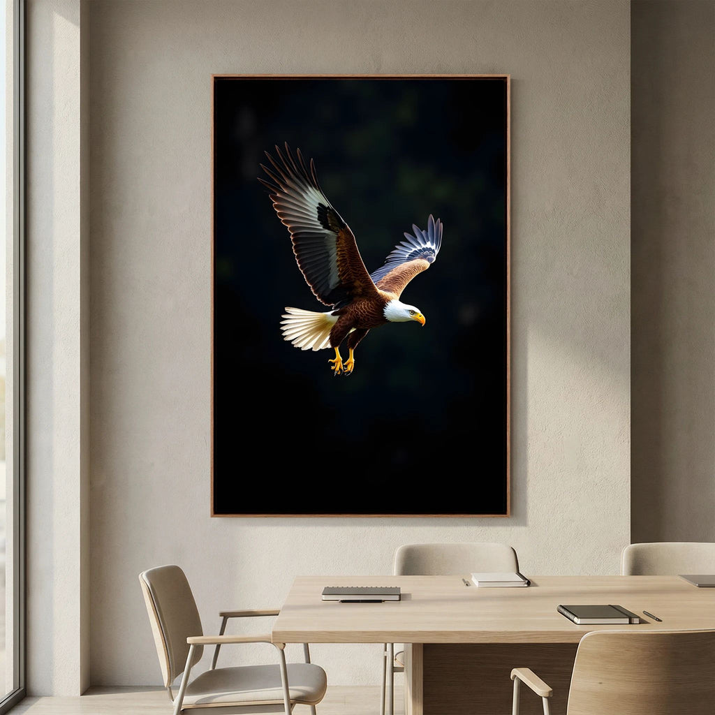 Minimalist Eagle Canvas Wildlife Wall Art