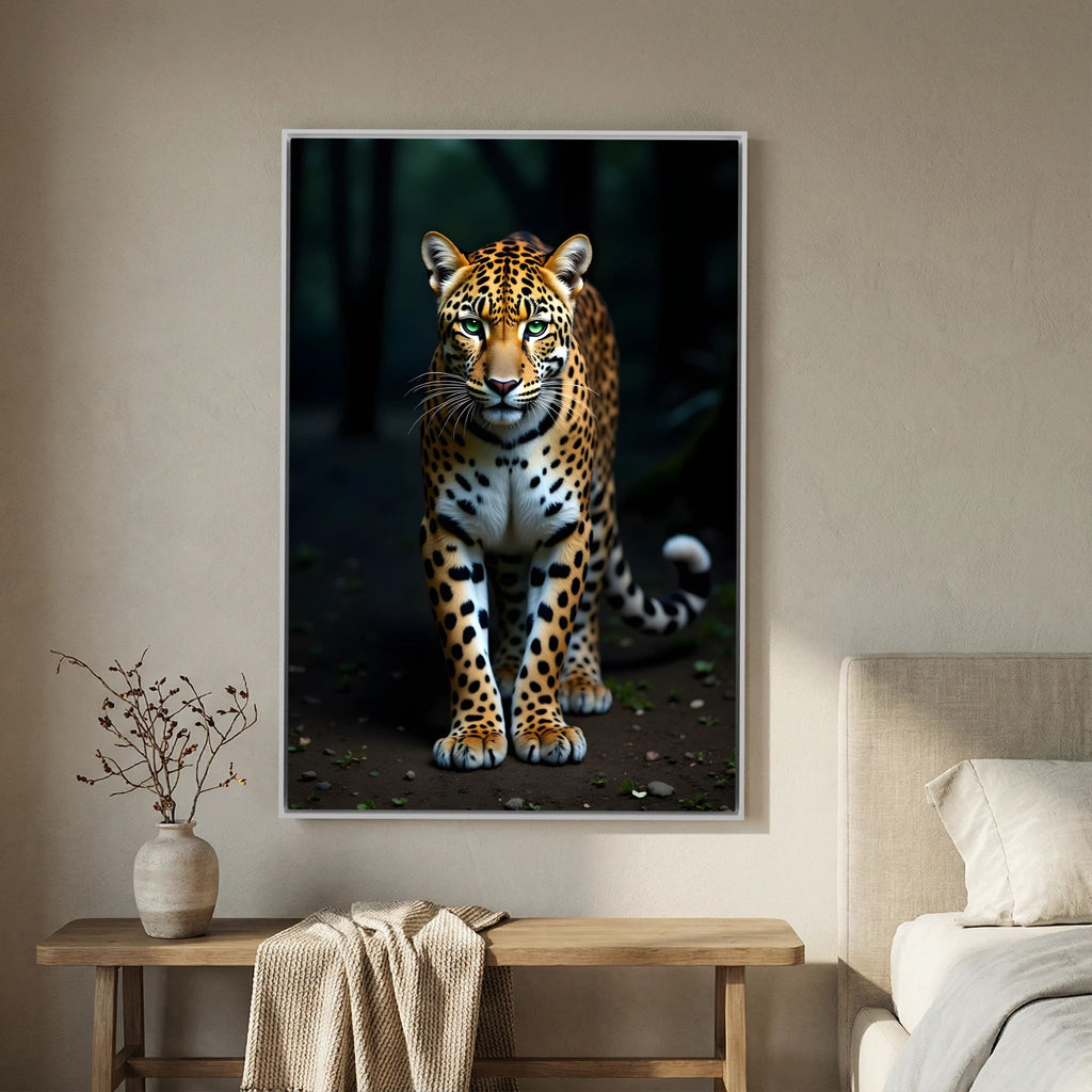 Leopard Minimalist Wall Art Canvas Print