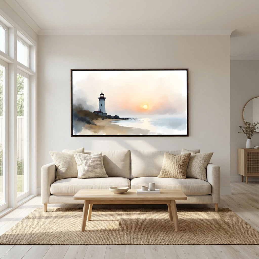 Lighthouse Landscape At Sunset