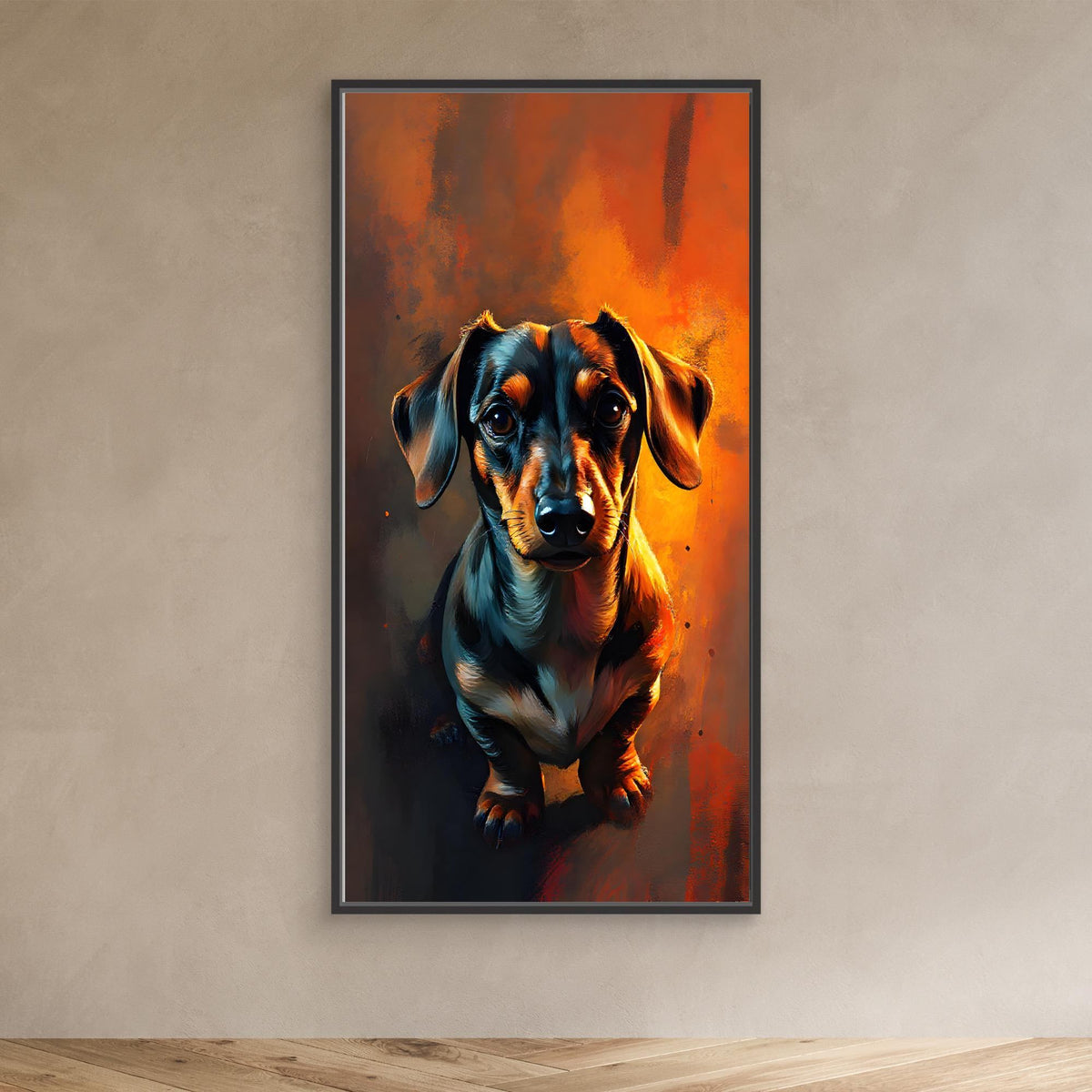 Abstract Dachshund Digital Art