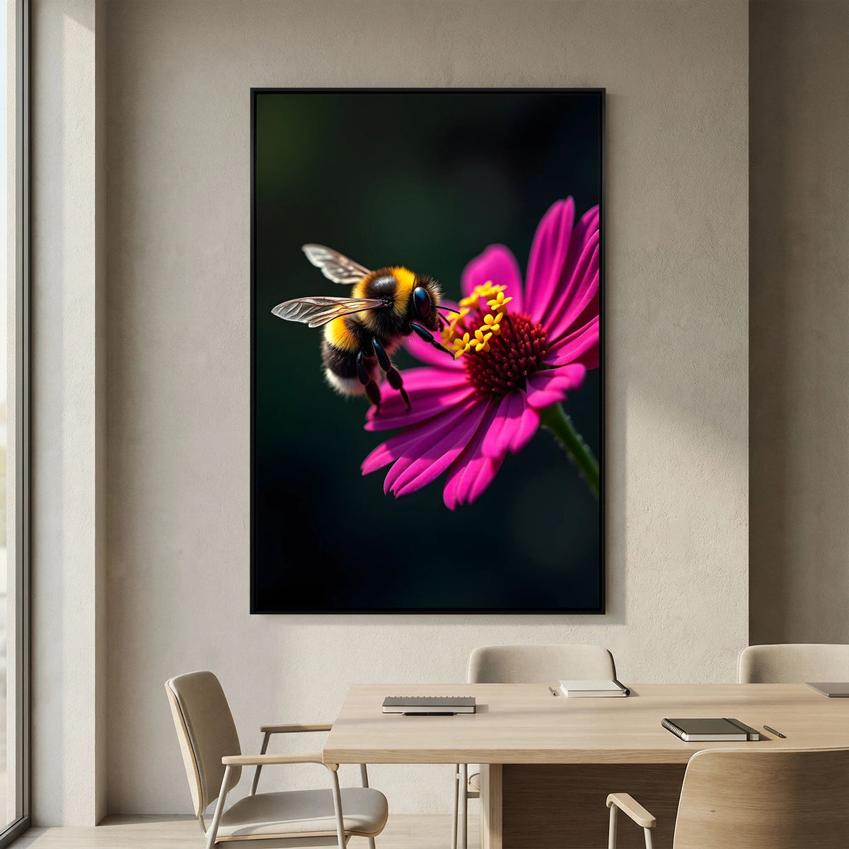 Bumble Bee Minimalist Wall Decor Bee Wall Canvas