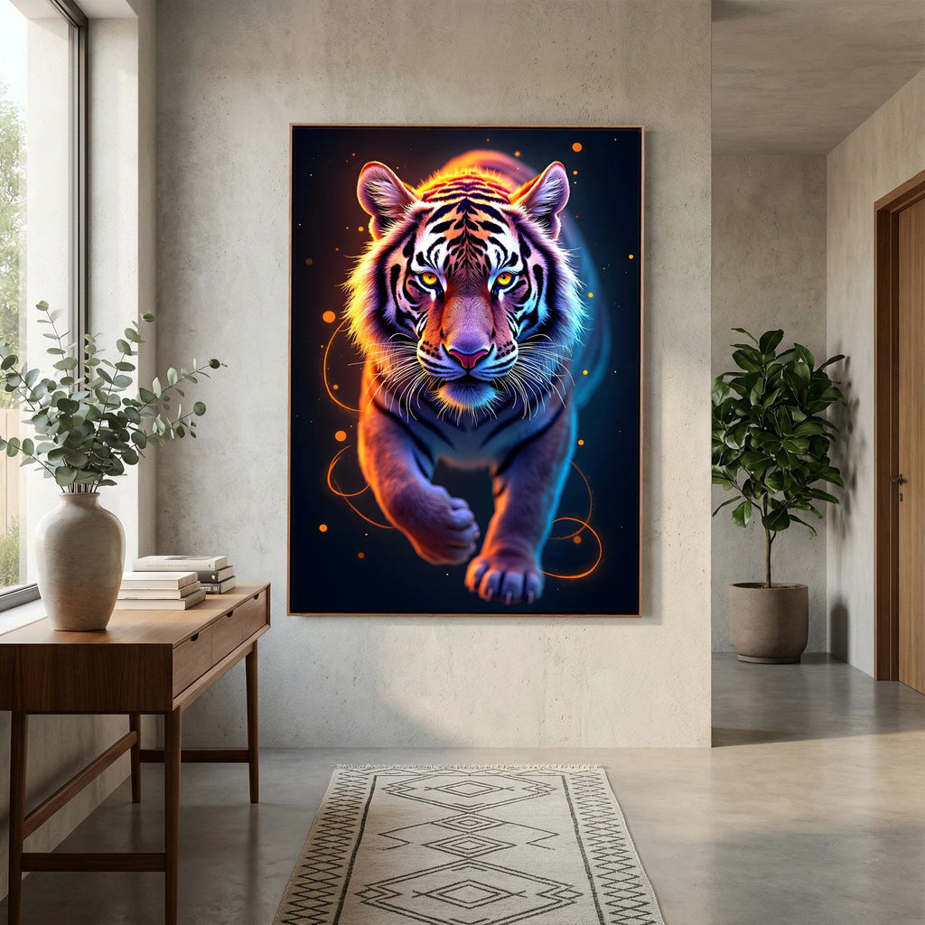 Abstract Tiger Minimalist Canvas Print