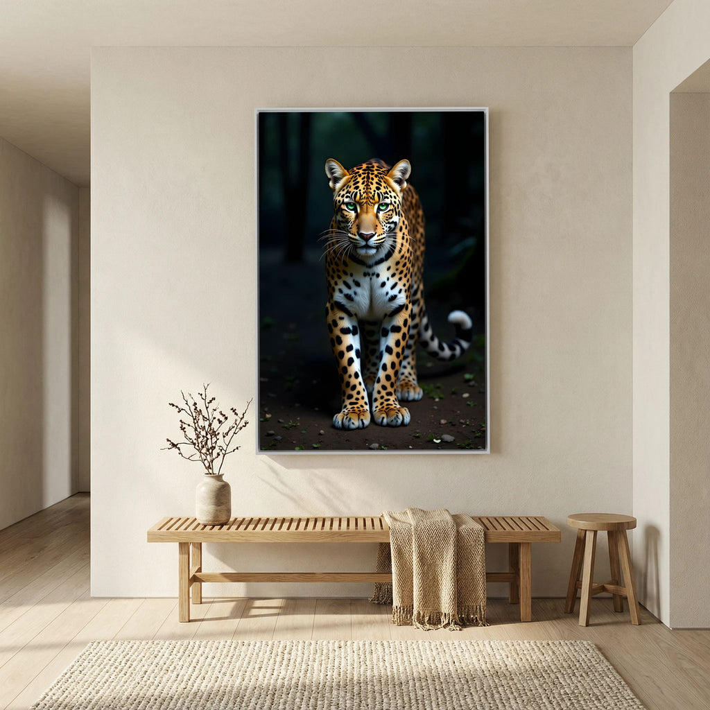 Leopard Minimalist Wall Art Canvas Print