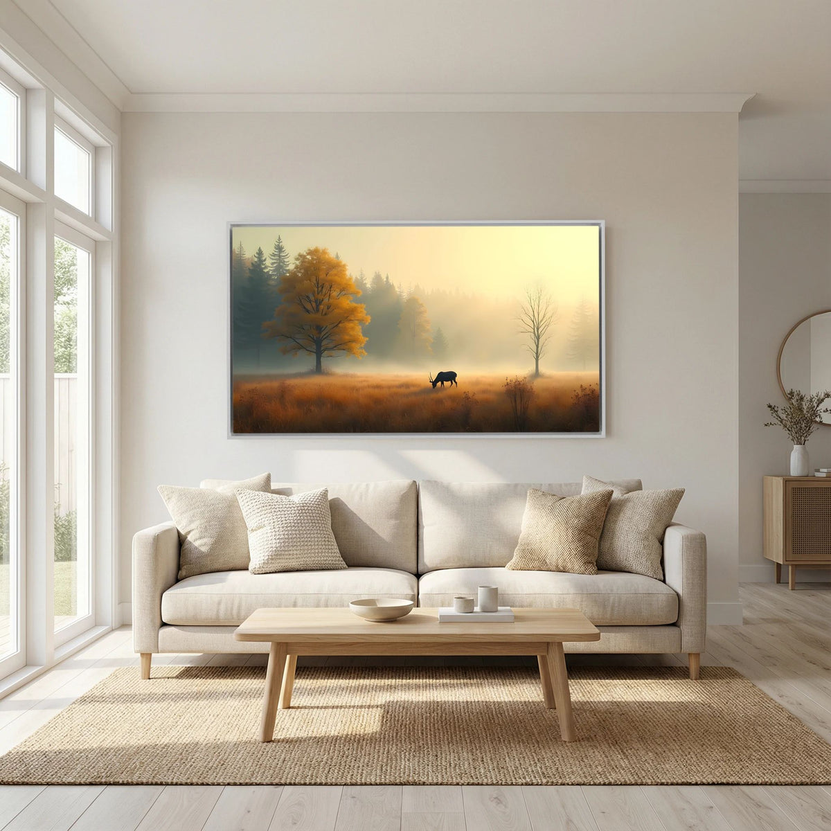 Serenity At Autumn Canvas Wall Art Ready To Hang