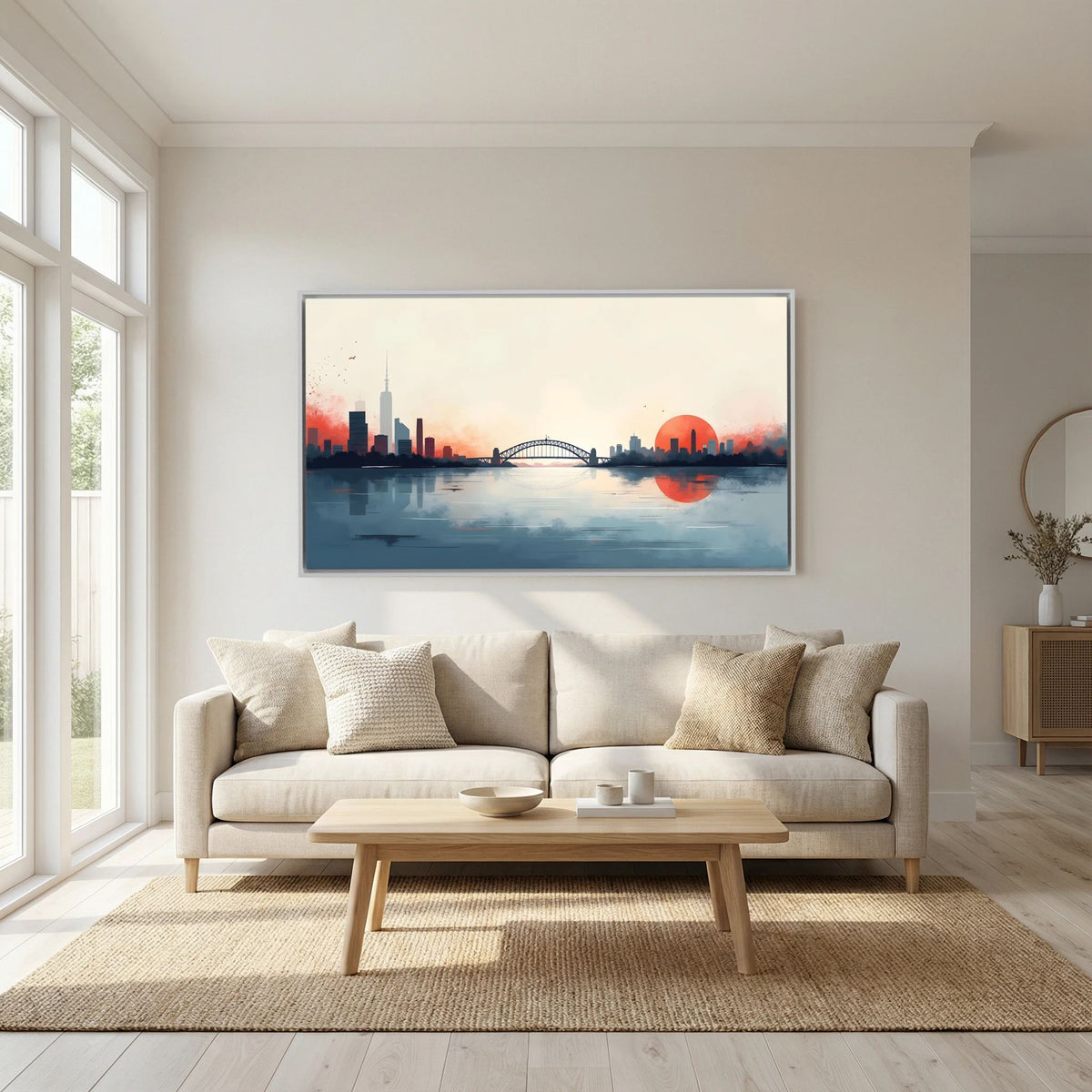 Sydney Harbour Bridge Abstract Sunset
