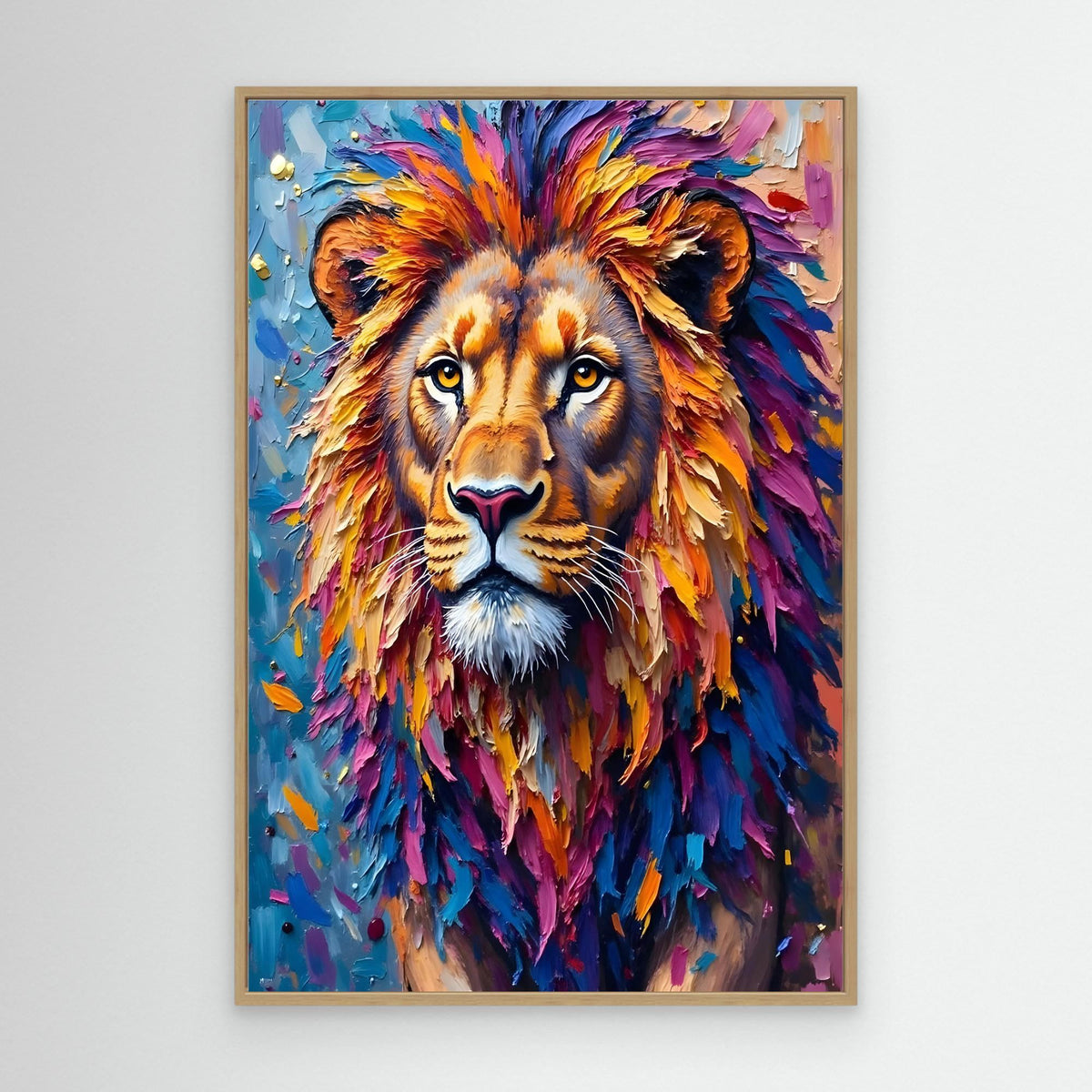 Lions Stare Oil Style