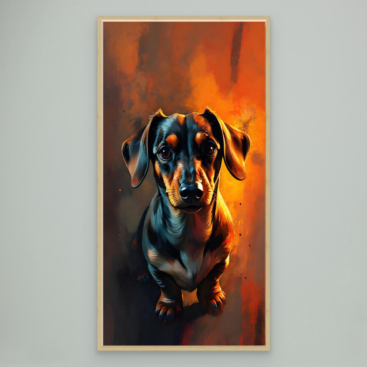 Abstract Dachshund Digital Art
