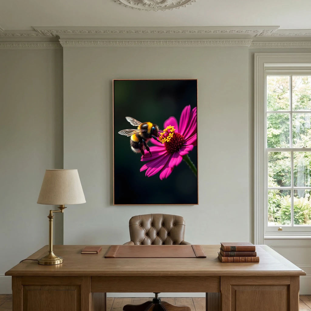Bumble Bee Minimalist Wall Decor Bee Wall Canvas
