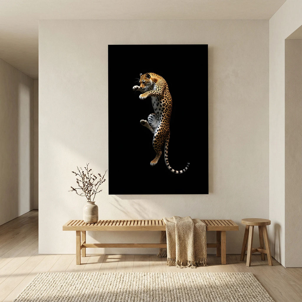 Minimalist Leopard Canvas Print 