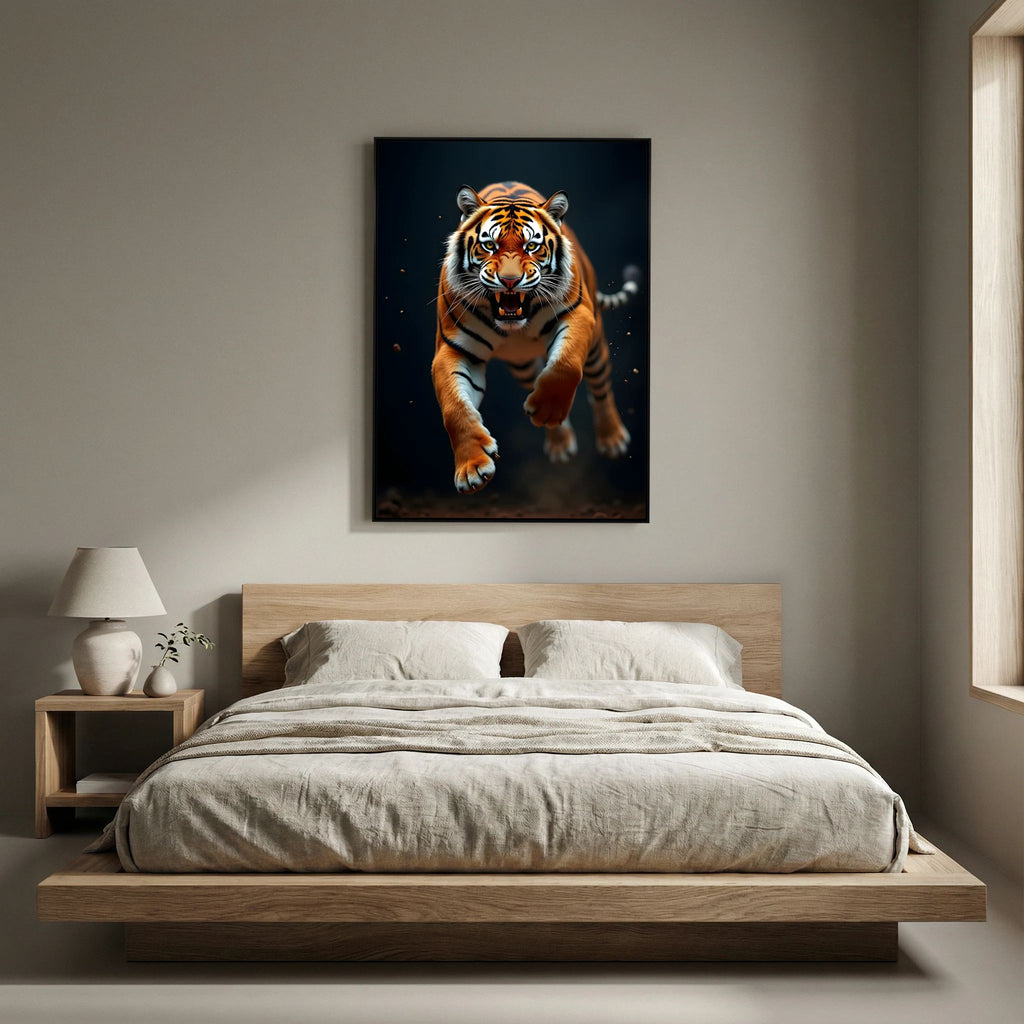 Tiger In Abstract Style Canvas