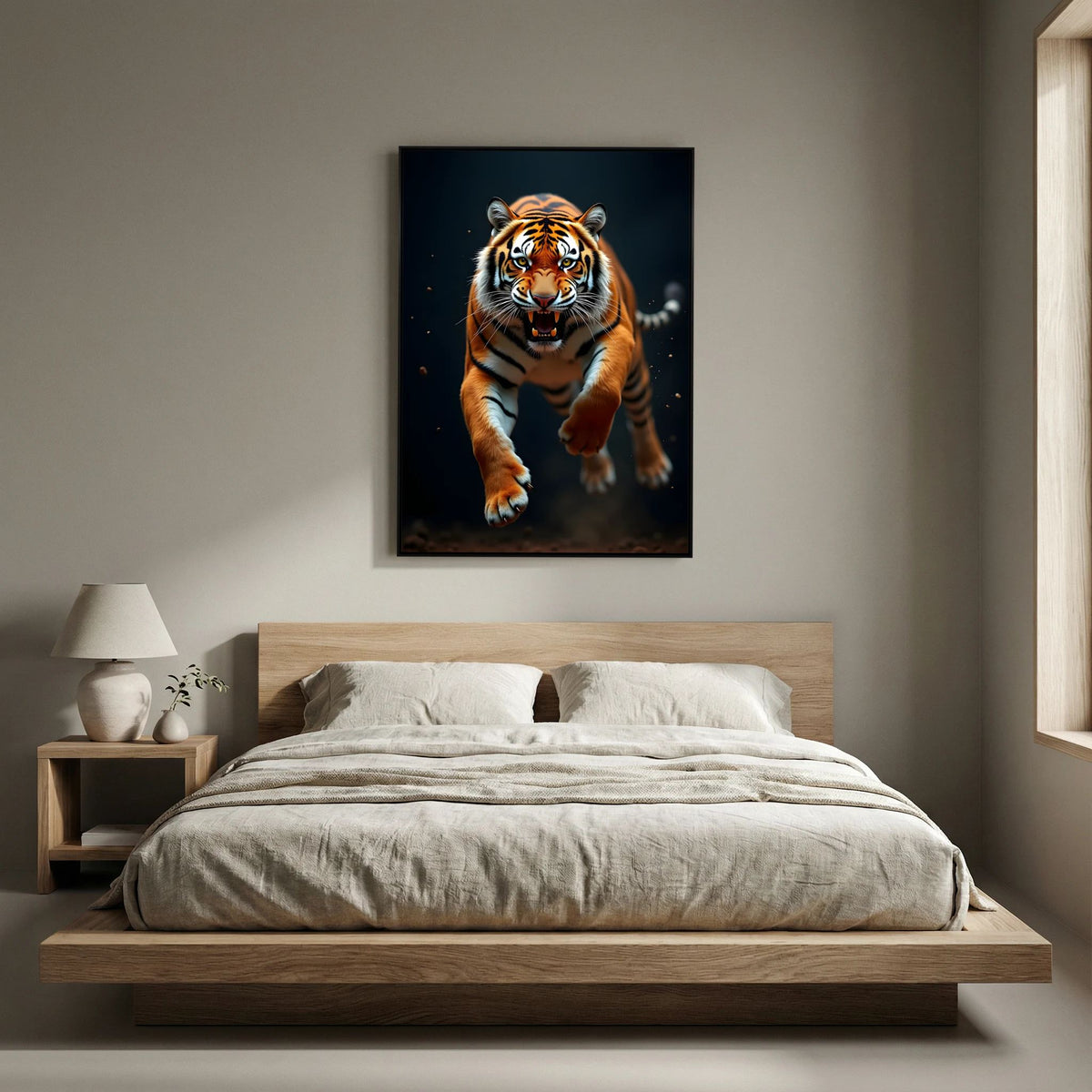 Tiger In Abstract Style Canvas