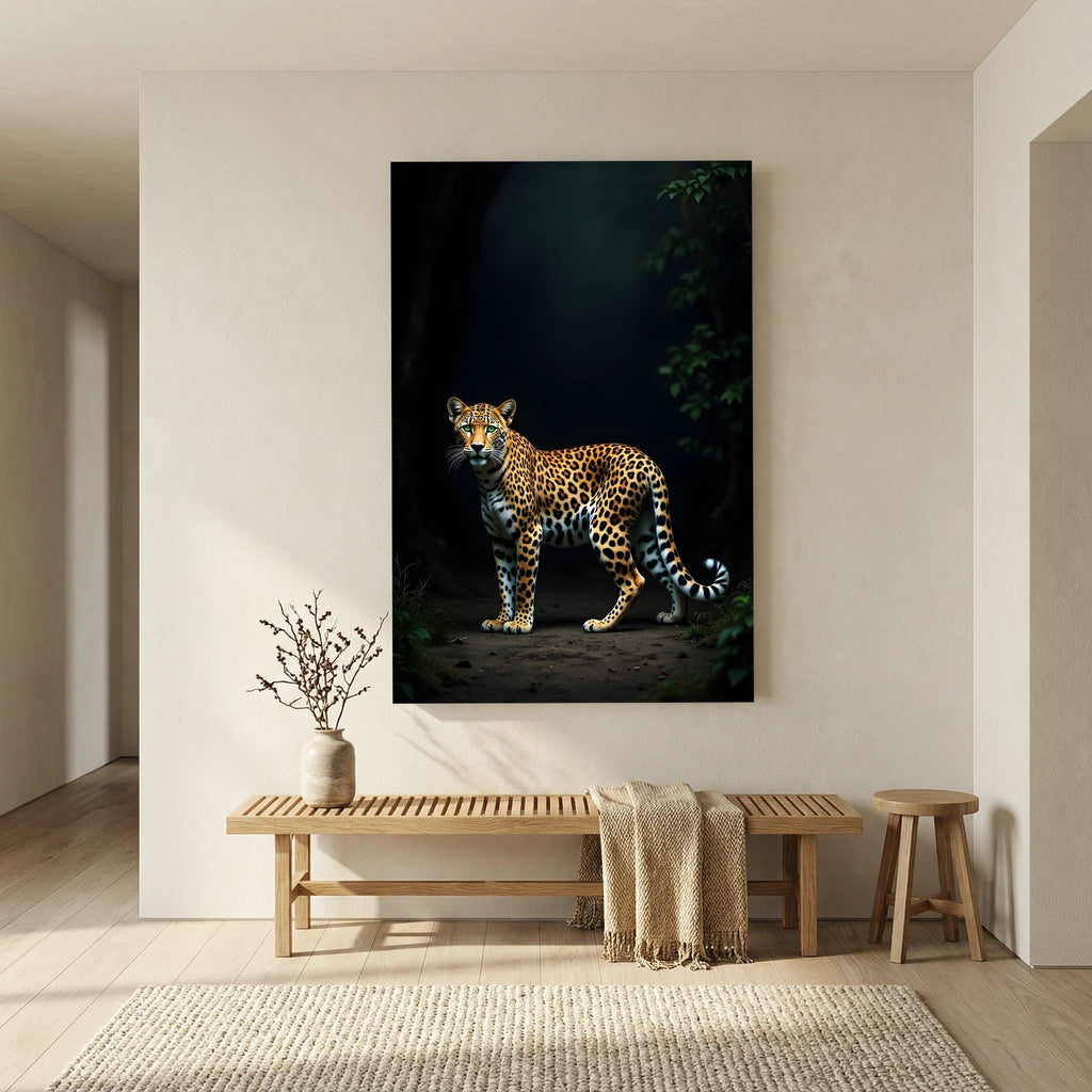 Leopard Canvas Wall Art Minimalist Wall Decor 