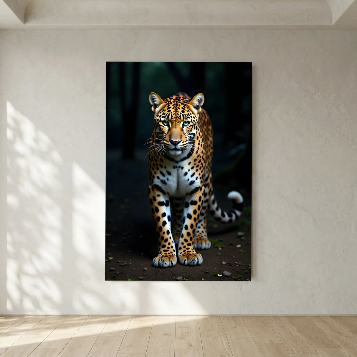 Leopard Minimalist Wall Art Canvas Print