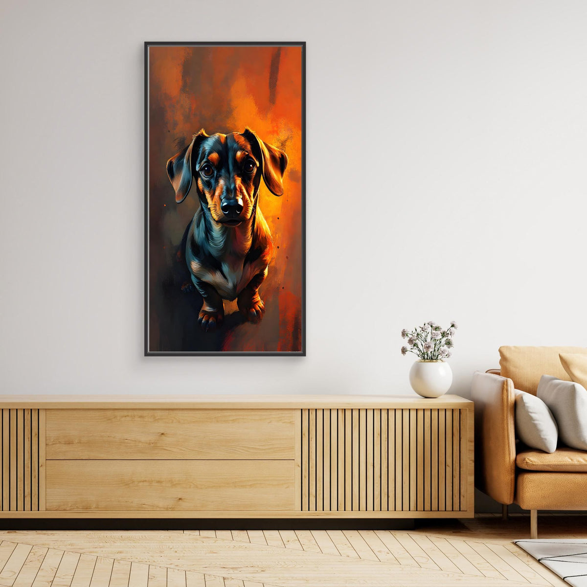 Abstract Dachshund Digital Art