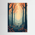 Mysterious Forest Abstract Wall Canvas